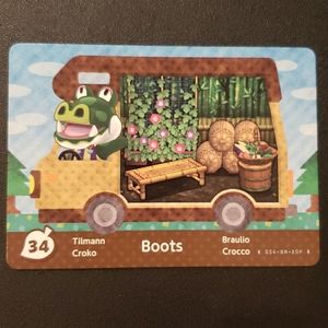 Boots 34 welcome amiibo RV series animal crossing ACNH Nintendo switch